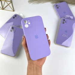 Чохол на iPhone 11 з квадратними бортами. Case for iPhone 11 Лавандовий (39)