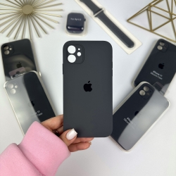 Чохол на iPhone 11 з квадратними бортами. Case for iPhone 11 Сірий (15)