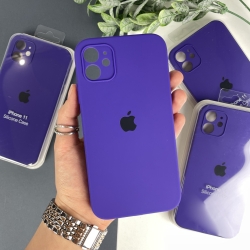 Чохол на iPhone 11 з квадратними бортами. Case for iPhone 11 Фіолетовий (43)