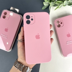 Чохол на iPhone 11 з квадратними бортами. Case for iPhone 11 Рожевий (6)