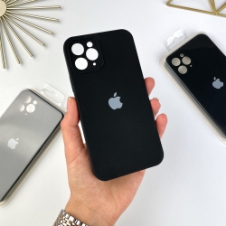 Силіконовий чохол із квадратними бортами на iPhone 11 Pro Max Чорний (18)