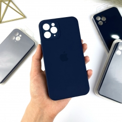 Силіконовий чохол із квадратними бортами на iPhone 11 Pro Max Кобальтовый синий (36)