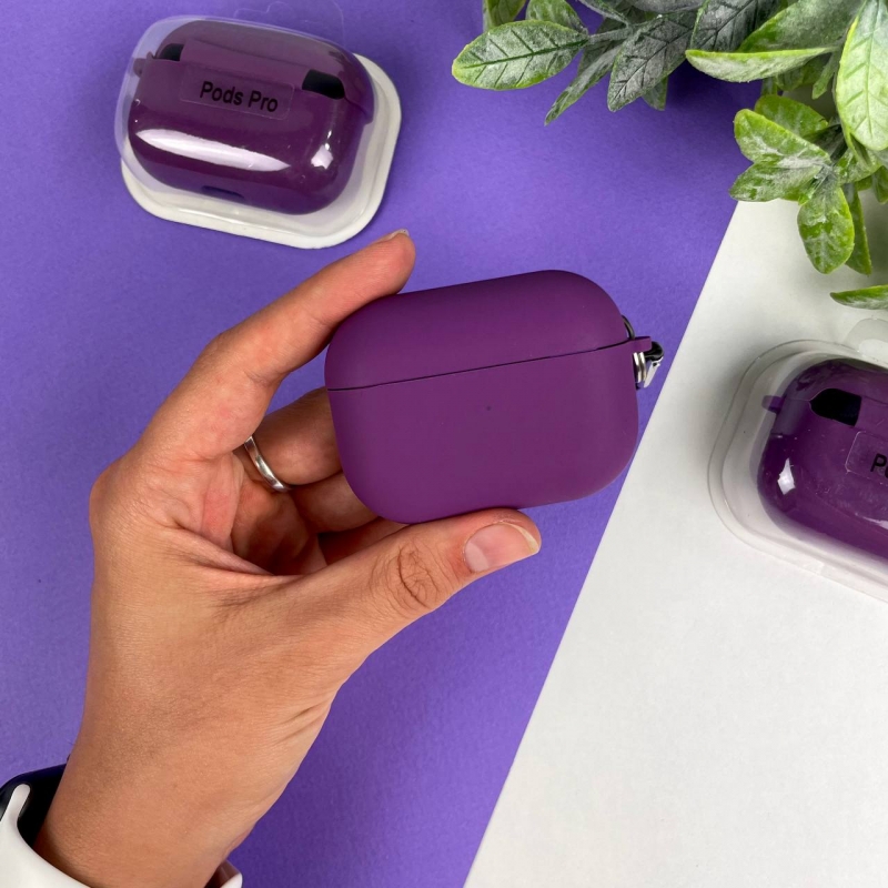 Чохол на AirPods Pro з мікрофіброю Фіолетовий (43)