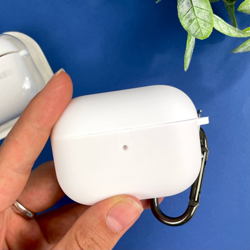 Чохол на AirPods Pro з мікрофіброю Білий (9)