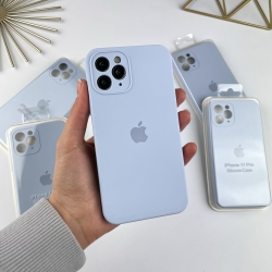 Силіконовий чохол Айфон 11 Про з квадратними бортами | iPhone 11 Pro Блакитний (5)