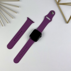 Силіконовий ремінець для Apple Watch 42 мм / 44 мм / 45 мм / 49 мм (S + M) Grape (43)