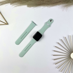 Силіконовий ремінець для Apple Watch 42 мм / 44 мм / 45 мм / 49 мм (S + M) Turquoise (17)