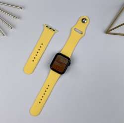 Силіконовий ремінець для Apple Watch 38 mm / 40 mm (S+M) Yellow (4)