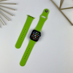 Силіконовий ремінець для Apple Watch 38 mm / 40 mm (S+M) Hot green (40)