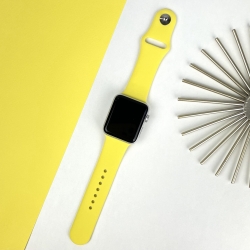 Ремінець Apple Watch Band Silicone One-Piece 42 мм / 44 мм Розмір S/M Canary Yellow (50)