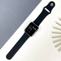 Ремінець Apple Watch Band Silicone One-Piece 42 мм / 44 мм Розмір S/M Black (18)