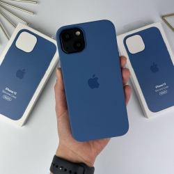 Силіконовий чохол Silicone Case для iPhone 13 with MagSafe Синій (20)