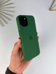 Силіконовий чохол Silicone Case для iPhone 13 with MagSafe Зелений