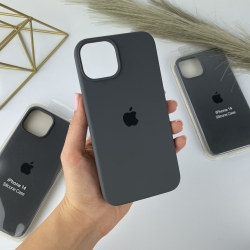 Силіконовий чохол на Айфон 14 з закритим низом for iPhone 14 Сірий (15)