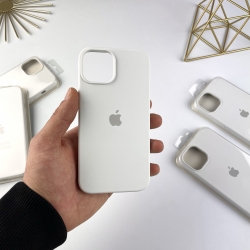 Силіконовий чохол на Айфон 14 з закритим низом for iPhone 14 Білий (9)