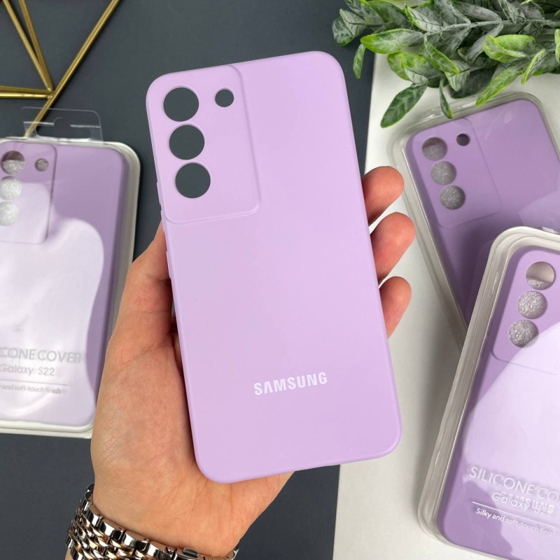 Силиконовый чехол на Samsung Galaxy S22 Лавандовый (39)