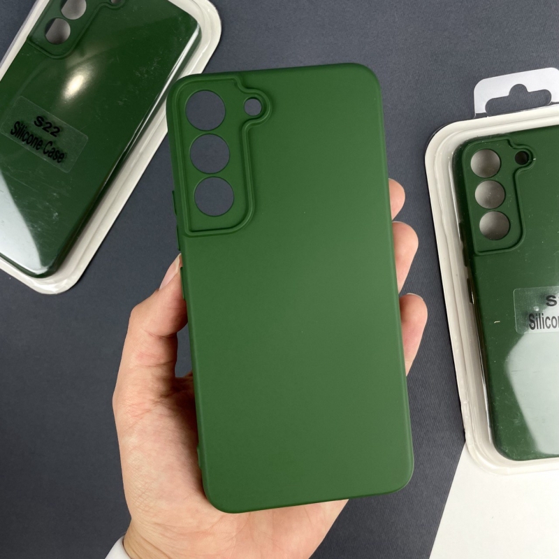 Силіконовий чохол Samsung Galaxy S22 Темно-зелений (54)
