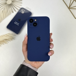 Силіконовий чохол на Айфон 13 з закритим низом та камерами | iPhone 13 Кобальтовий синій (36)