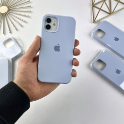 Силіконовий чохол на Айфон 12 Міні із закритим низом | Case for iPhone 12 Mini Блакитний (5)