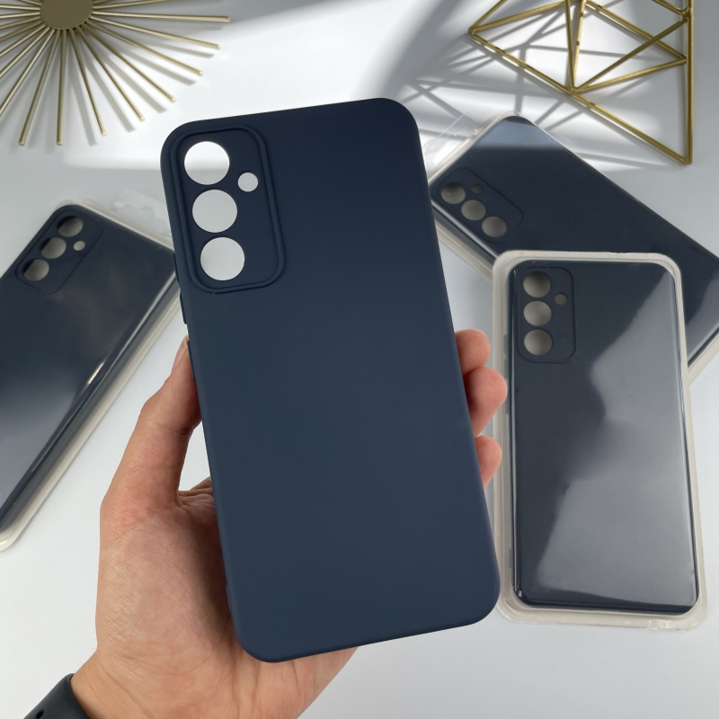 Силиконовый чехол на Samsung A54 5G Темно-синий (8)