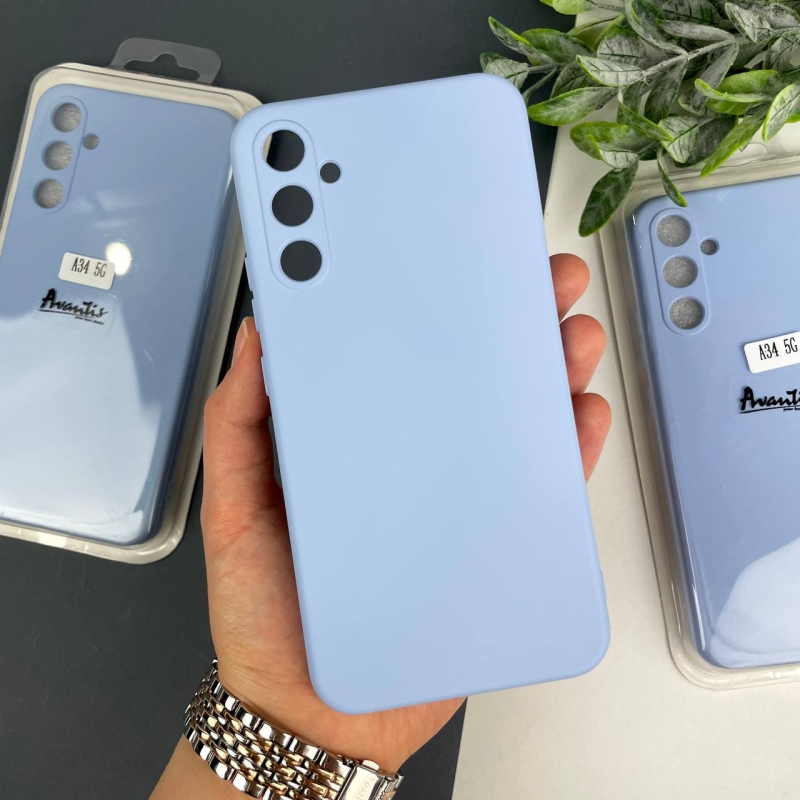 Силіконовий чохол Samsung A34 5G Блакитний (5)