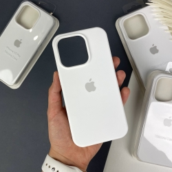 Силіконовий чохол на Айфон 15 Pro із закритим низом. Silicone Case iPhone 15 Pro Білий (9)