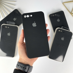 Силіконовий чохол із квадратними бортами на iPhone 7 Plus / 8 Plus Чорний (18)