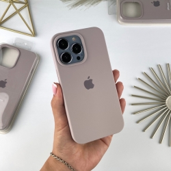 Силіконовий чохол на Айфон 14 Про Макс із закритим низом. Silicone Case for iPhone 14 Pro Max Світло-коричневий (7)