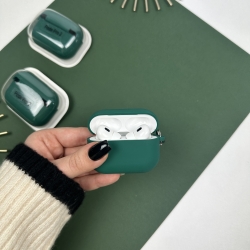 Силіконовий чохол для AirPods Pro 2 Темно-зелений (54)