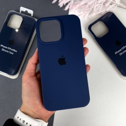 Силіконовий чохол на Айфон 15 Про Макс із закритим низом. Silicon Case iPhone 15 Pro Max Кобальтовий синій (36)