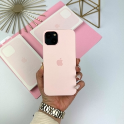 Силіконовий чохол with MagSafe для iPhone 14 Рожевий