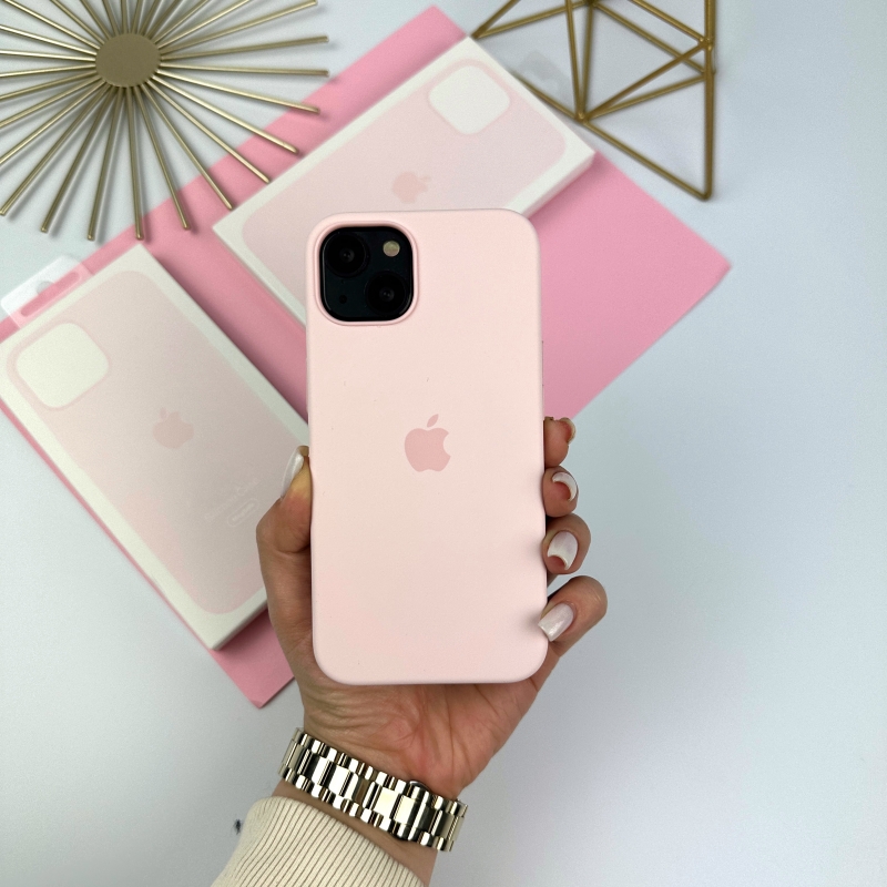 Силіконовий чохол with MagSafe для iPhone 14 Рожевий