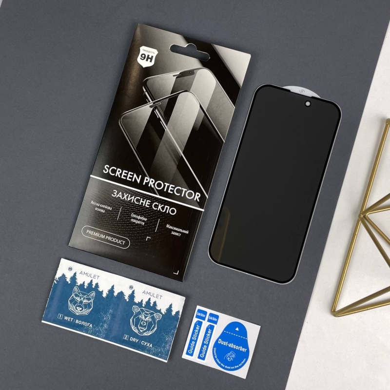 Защитное стекло Антишпион Anti Spy iPhone 14 Pro 