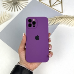 Силиконовый чехол c закрытыми камерами на iPhone 13 Pro Фиолетовый (43)