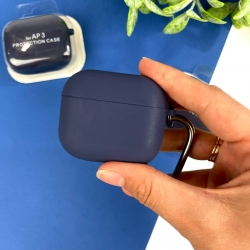 Силіконовий чохол для AirPods 3 Темно-синій (8)