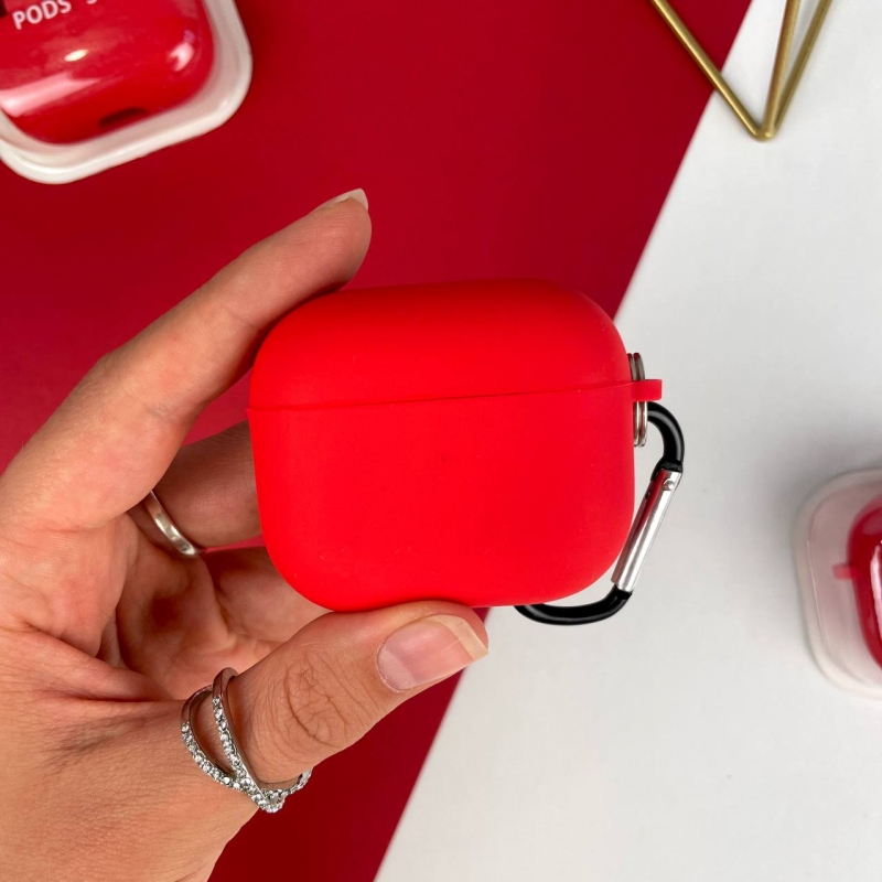 Силіконовий чохол для AirPods 3 Червоний (14)