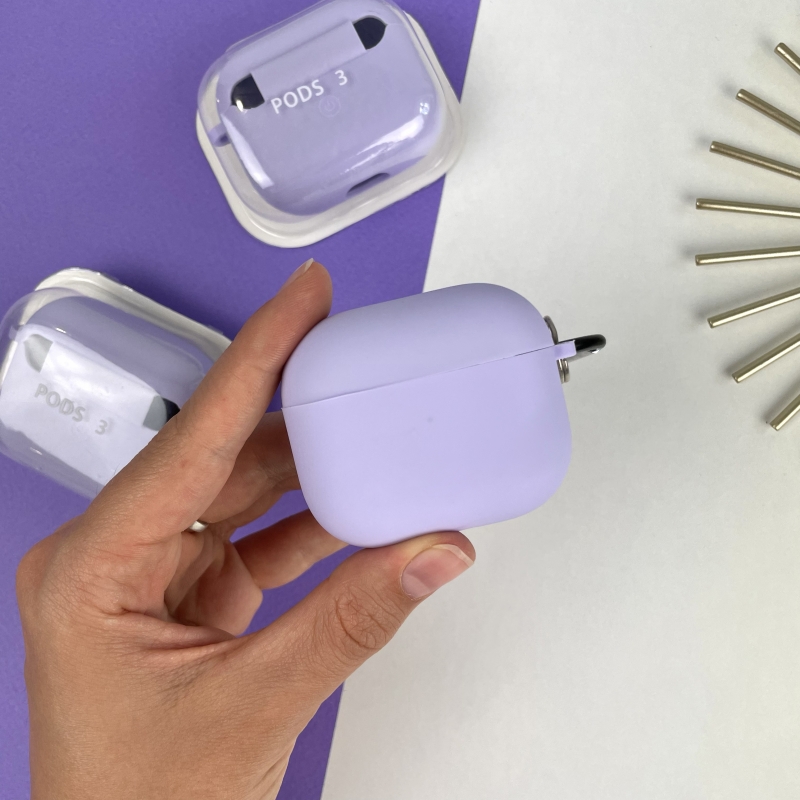 Силиконовый чехол для AirPods 3 Лавандовый (39)