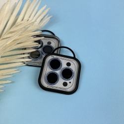 Захисні лінзи для камер iPhone 14 Pro / 14 Pro Max Blue glitter