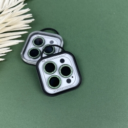 Захисні лінзи для камер iPhone 13 Pro / 13 Pro Max Green glitter