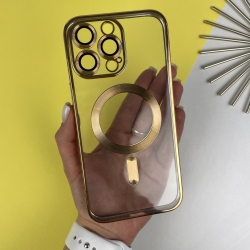 Чохол із MagSafe на Айфон 14 Pro Max. Color Silicone Case з MagSafe для iPhone 14 Pro Max Золотий