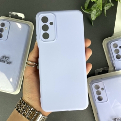 Силиконовый чехол на Samsung M13 Голубой (5)