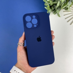 Силиконовый чехол c закрытыми камерами на iPhone 14 Pro Max Кобальтовый синий (36)