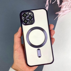 Чохол із MagSafe на Айфон 11 Pro. Color Silicone Case з MagSafe для iPhone 11 Pro Фіолетовий