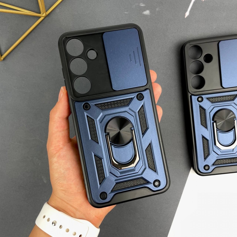 Противоударный чехол на Samsung Galaxy S24 Plus Синий