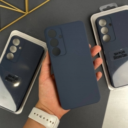 Силіконовий чохол Samsung Galaxy S24 Plus Темно-синій (8)