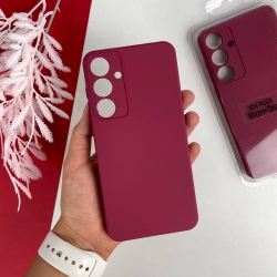 Силіконовий чохол Samsung Galaxy S24 Plus Малиновий червоний (37)
