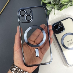 Чохол с MagSafe на Айфон 15. Color Silicone Case with MagSafe for iPhone 15 Синій