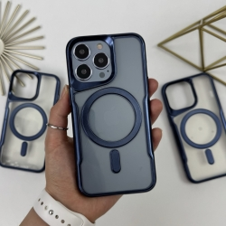 Чохол з MagSafe для Айфон 14 Про Макс. Case for iPhone 14 Pro Max Esthetic Синій