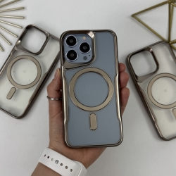 Чохол з MagSafe для Айфон 14 Про Макс. Case for iPhone 14 Pro Max Esthetic Сірий