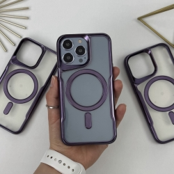 Чохол з MagSafe для Айфон 14 Про Макс. Case for iPhone 14 Pro Max Esthetic Фіолетовий